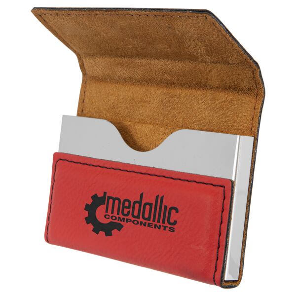 Leatherette Hard Business Card Holder Thumbnail