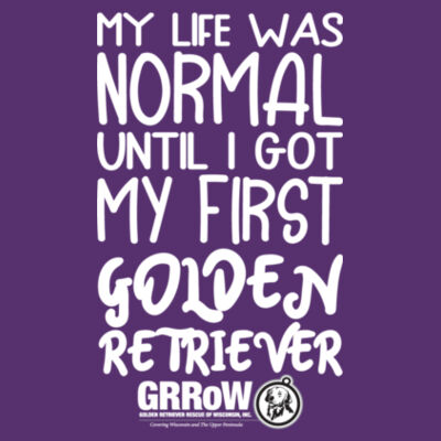 LADIES HEAVY COTTON 100% COTTON T SHIRT WITH "MY L0IFE WAS NORMAL" DTF IMPRINT IN WHITE Design