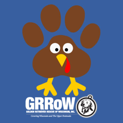 GRROW PET BANDANA WITH DTF PRINTED TURKEY DESIGN Design