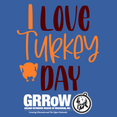 GRRoW PET BANDANA WITH DTF PRINTED I LOVE TURKEY DAY DESIGN Design