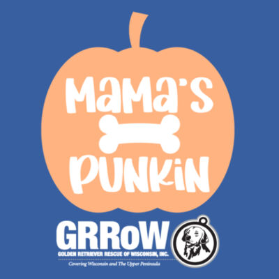 GRRoW PET BANDANA WITH DTF PRINTED MAMA'S PUNKIN DESIGN Design