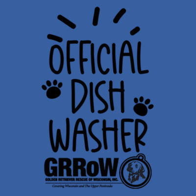 GRRoW PET BANDANA WITH DTF PRINTED OFFICIAL DISH WASHER DESIGN Design
