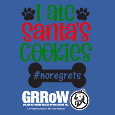 GRRoW PET BANDANA WITH DTF PRINTED I ATE SANTA'S COOKIES DESIGN Design