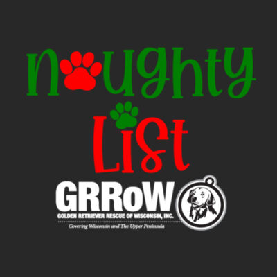 GRRoW PET BANDANA WITH DTF PRINTED NAUGHTY LIST DESIGN Design