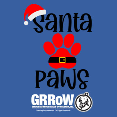GRRoW PET BANDANA WITH DTF PRINTED SANTA PAWS DESIGN Design