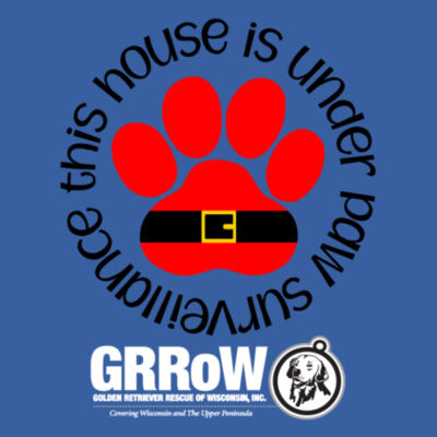 GRRoW PET BANDANA WITH DTF PRINTED UNDER PAW SURVEILLANCE SANTA DESIGN  Design
