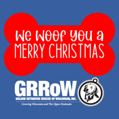 GRRoW PET BANDANA WITH DTF PRINTED WOOF YOU A MERRY CHRISTMAS DESIGN Design