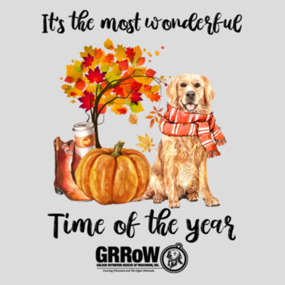 GILDAN® - DRYBLEND® PULLOVER HOODED SWEATSHIRT WITH "IT'S THE MOST WONDERFUL TIME OF THE YEAR" THANKSGIVING DESIGN WITH BLACK LOGO Design