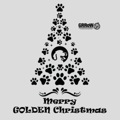 GILDAN® - DRYBLEND® PULLOVER HOODED SWEATSHIRT WITH PAW TREE DESIGN IN BLACK Design