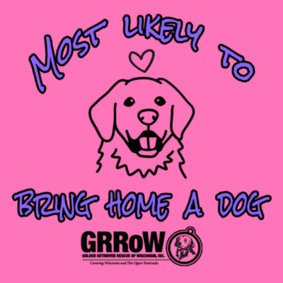GILDAN® LADIES HEAVY COTTON™ 100% COTTON T-SHIRT DTF PRINTED "MOST LIKELY TO BRING HOME A DOG" DESIGN IN BLACK Design