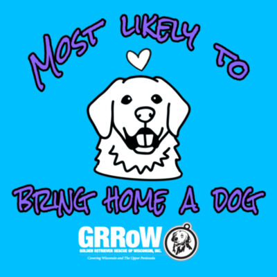 GRRoW Adult 2 Pocket Apron with "Most Likely to Bring Home a Dog" in White Design