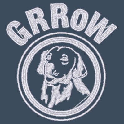 Packable Puffy Vest with GRRoW Logo Embroidered in White Design