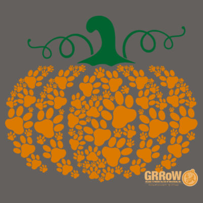 Ladies' GRRoW Paw Pumpkin T-Shirt Design