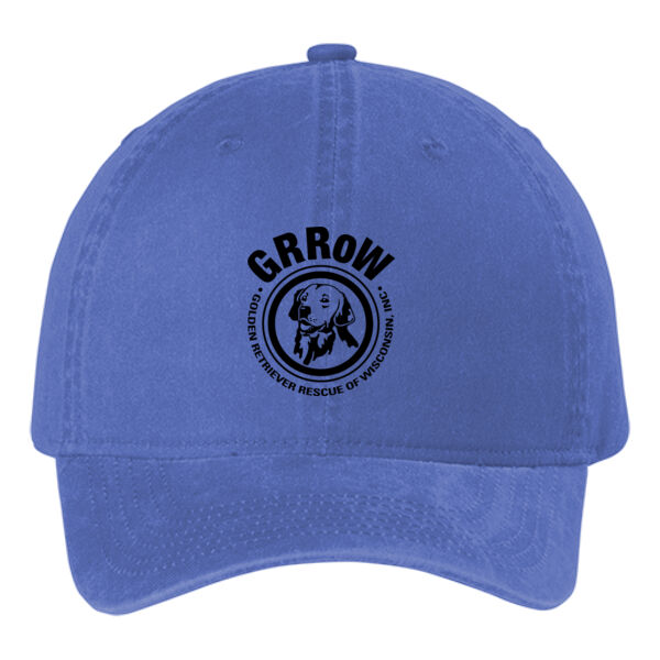 C942 Beach Wash ® Cap with DTF Imprinted GRRoW Logo Thumbnail
