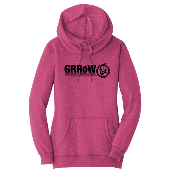 WOMEN'S LIGHTWEIGHT FLEECE HOODIE WITH GRRoW DTF LOGO Thumbnail