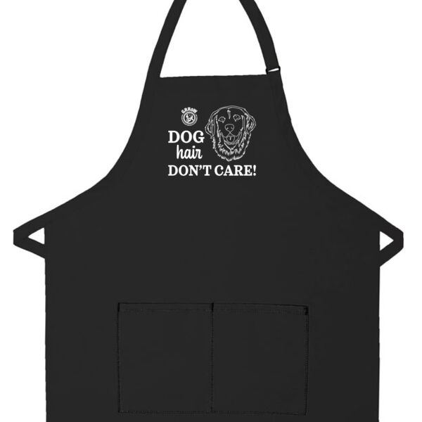 GRRoW Adult 2 Pocket Apron with "Dog Hair, Don't Care Design" Thumbnail