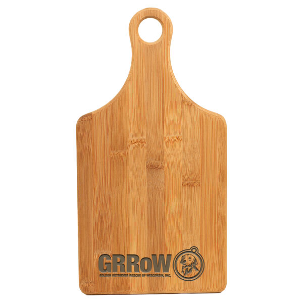 BAMBOO PADDLE SHAPE CUTTING BOARD with GRRoW Logo Thumbnail