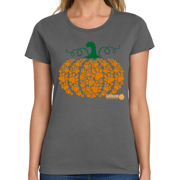 Ladies' GRRoW Paw Pumpkin T-Shirt Thumbnail