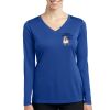 Ladies Long Sleeve PosiCharge ® Competitor V Neck Tee Thumbnail