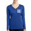 Ladies Long Sleeve PosiCharge ® Competitor V Neck Tee Thumbnail